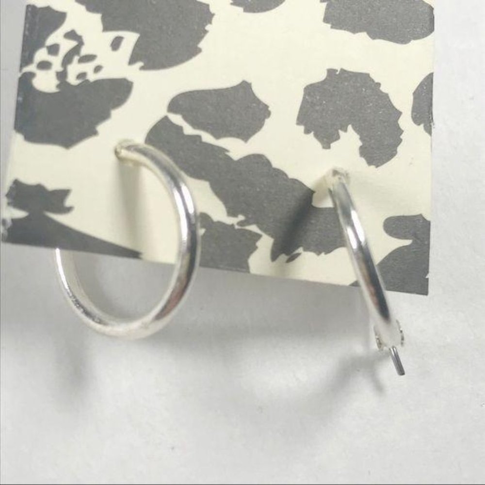 Minimalist Silver Hoops